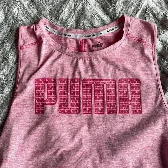 Puma pink muscle tank‎ top size large - Picture 3 of 4